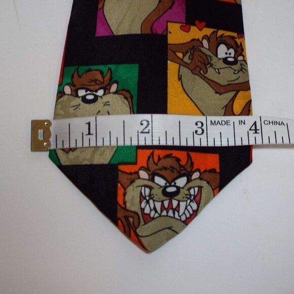 Vintage Looney Tunes Mania TAZ Polyester Tie - Picture 5 of 9